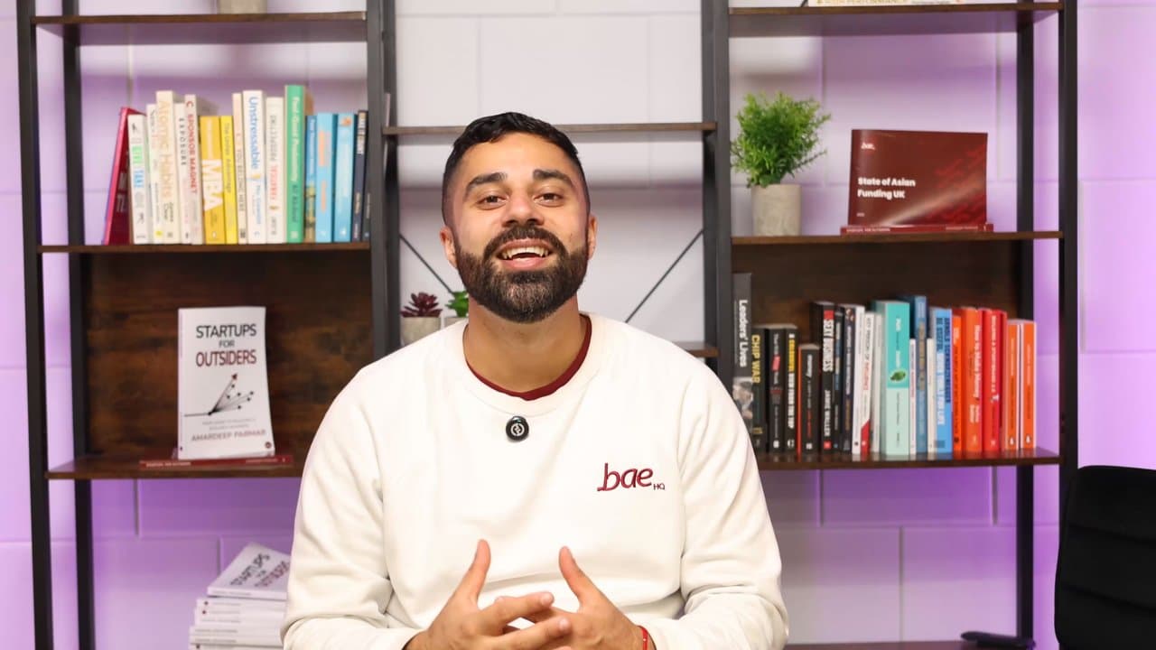 Amardeep Parmar in the Bae HQ studio, speaking to camera